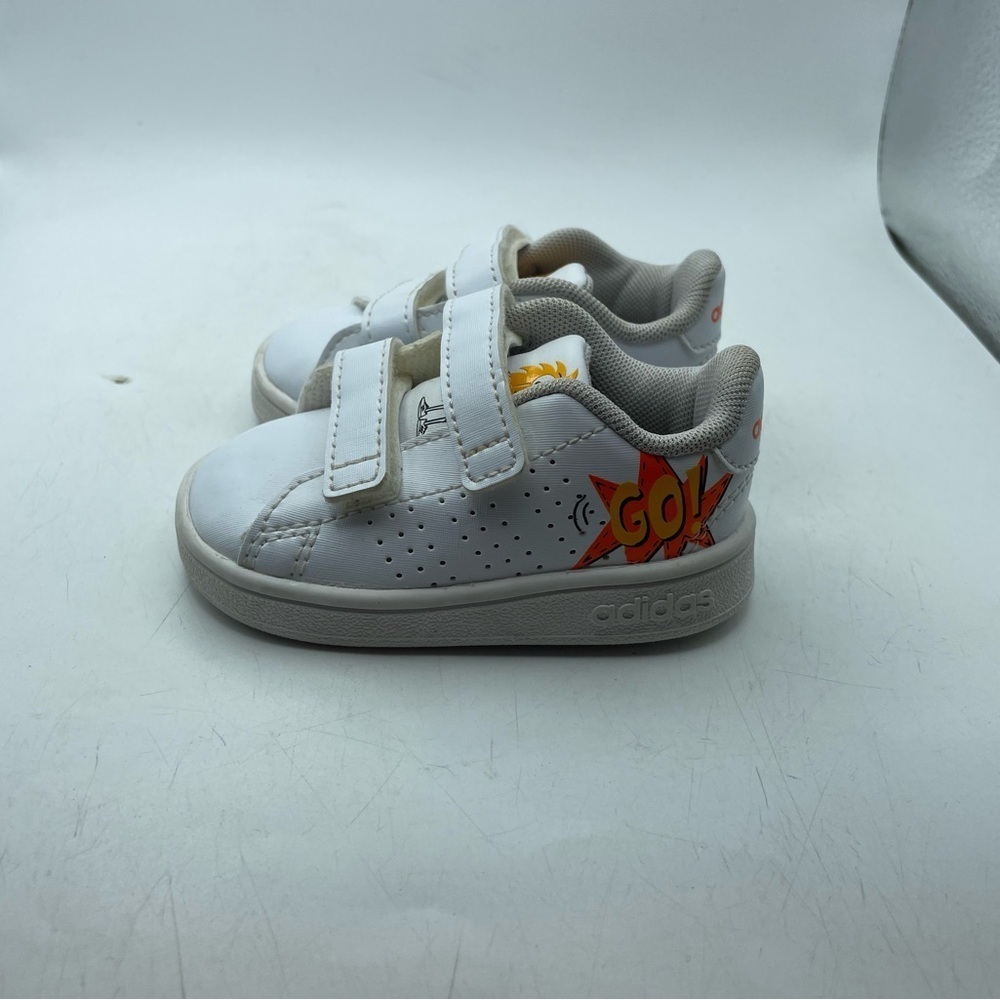 Adidas Advantage I Kids White Sneakers size 3 infant